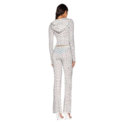 BLARE TRACKPANT - SNOW LEOPARD : WINTER WILD CARD