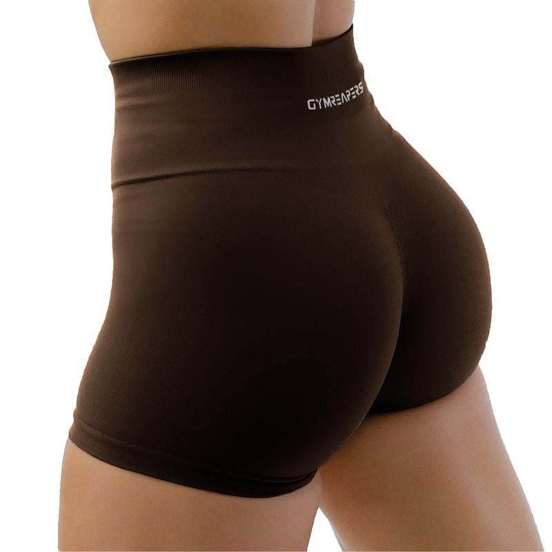 Gymreapers Halo Athletic Compression Shorts for Women - Seamless Knit Interlock Fabric for Breathability and Flexibility