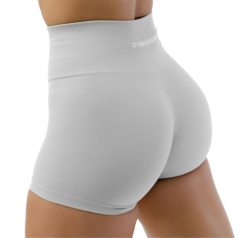 Gymreapers Halo Athletic Compression Shorts for Women - Seamless Knit Interlock Fabric for Breathability and Flexibility
